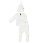 Pointelle Take Me Home Set with Cap in Cloud