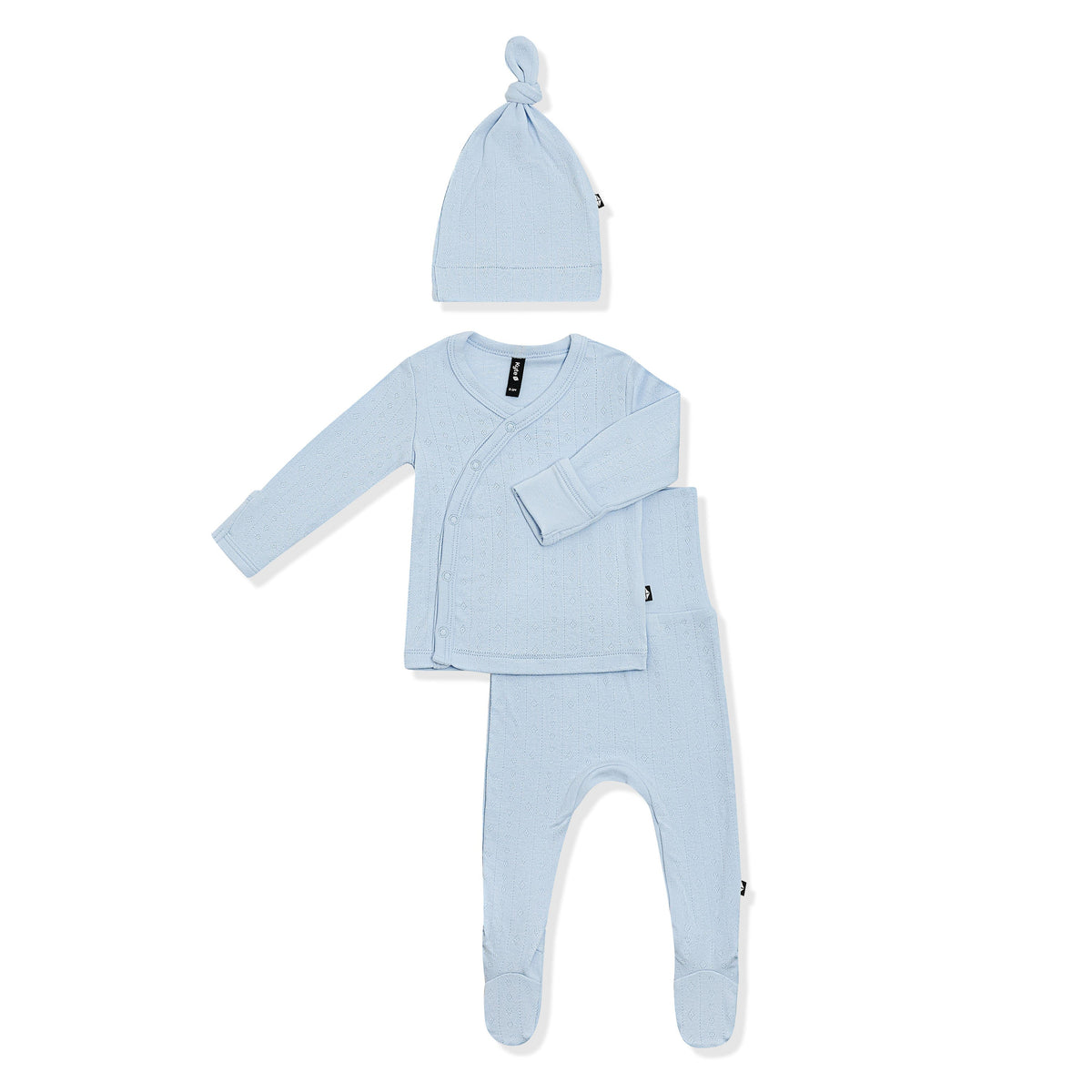 Pointelle Take Me Home Set with Cap in Breeze