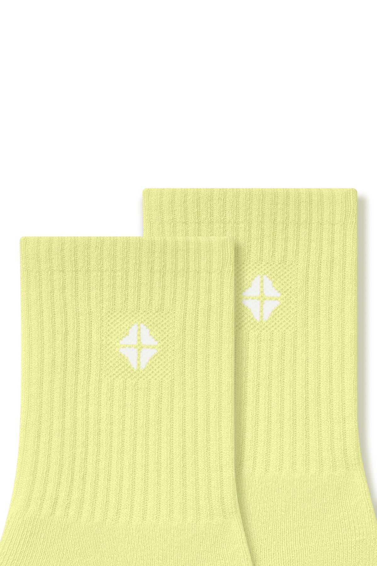 Adult Crew Socks in Citron