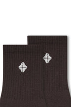 Adult Crew Socks in Espresso