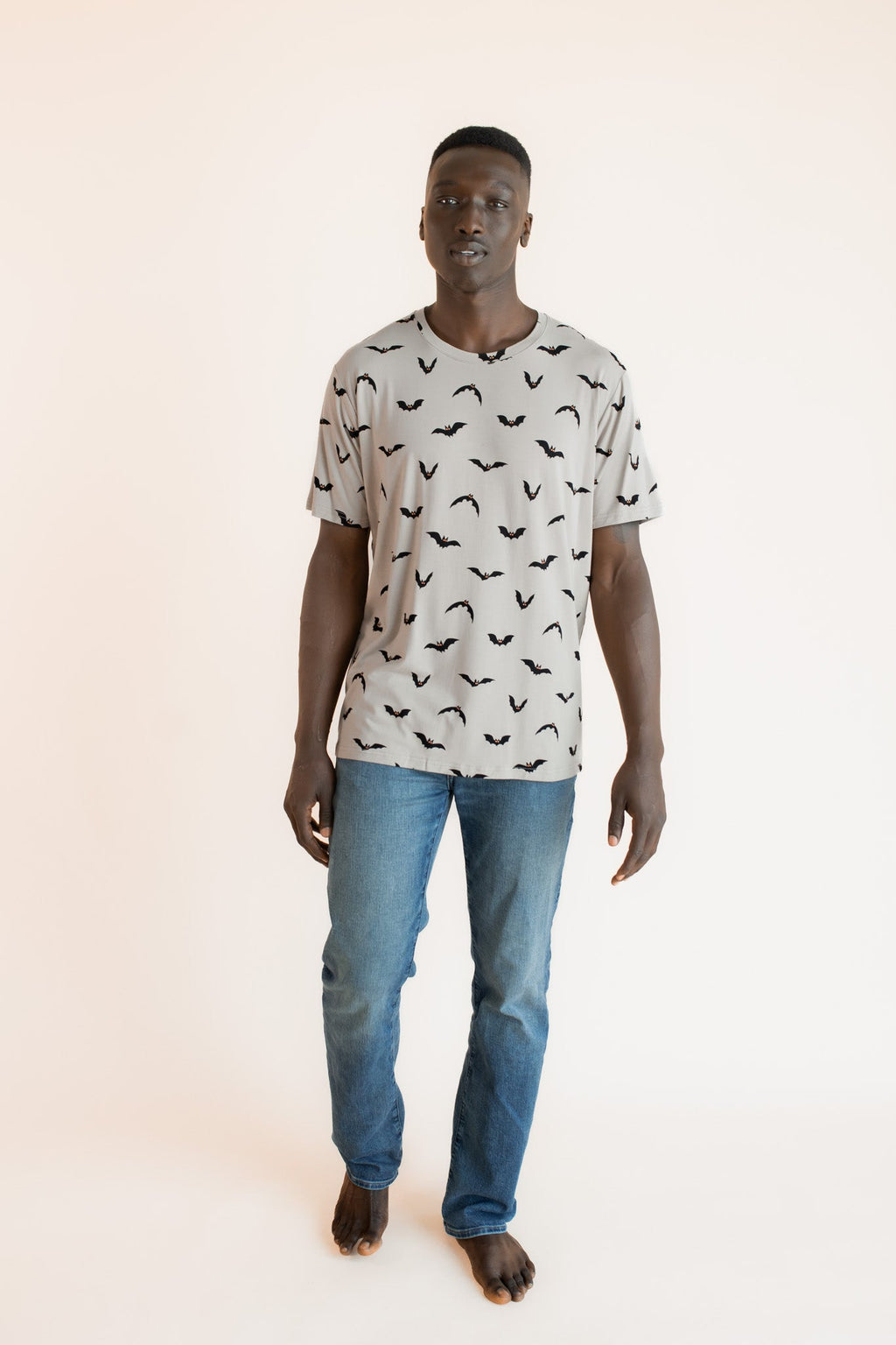 Men's Crew Neck Tee in Bats