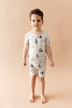Short Sleeve Pajamas in Fluffy Cat