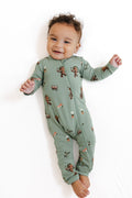 Zippered Romper in Groot