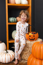 Long Sleeve Pajamas in Halloween Teddy