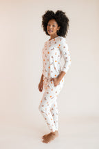 Women's Jogger Pajama Set in Halloween Teddy