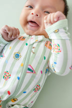 Zippered Romper in Honeydukes