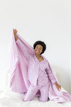 Adult Quilted Blanket in Thistle Leopard 2.5