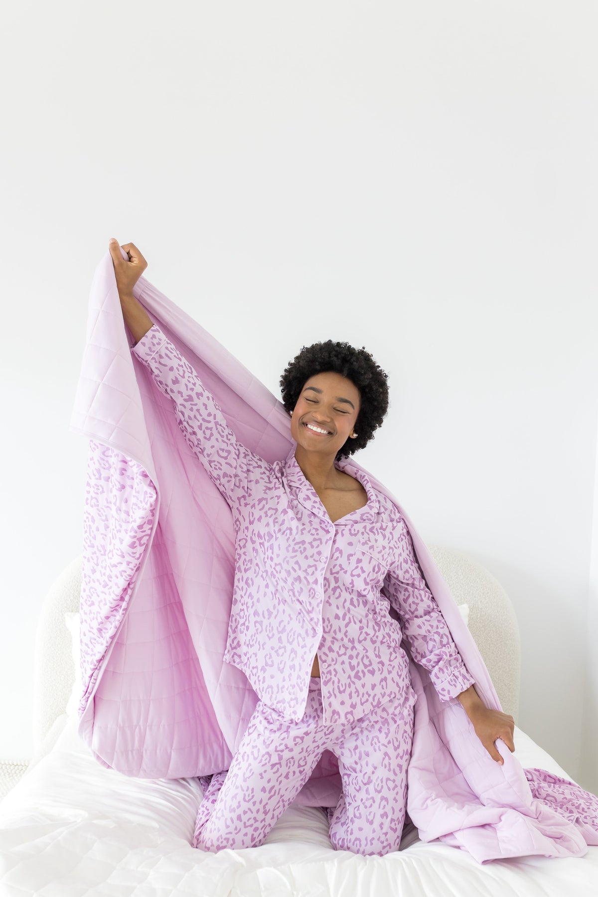 Adult Quilted Blanket in Thistle Leopard 2.5