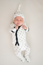 Take Me Home Set with Cap in Midnight Polka Dot