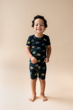 Short Sleeve Pajamas in Monster Truck
