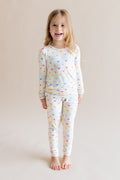 Long Sleeve Pajamas in Pastel Mickey Mouse