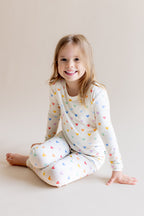 Long Sleeve Pajamas in Pastel Mickey Mouse