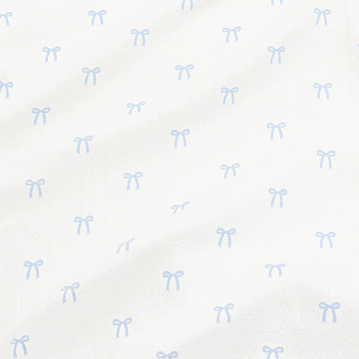Pointelle Kimono Bodysuit in Sweet Blue Bow