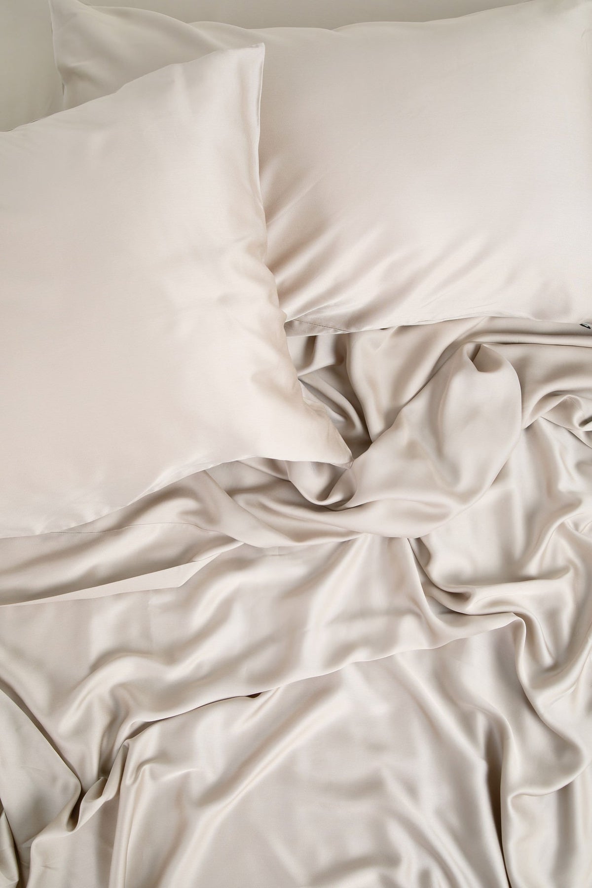 Bamboo Sateen Pillowcase Set in Sand Stone