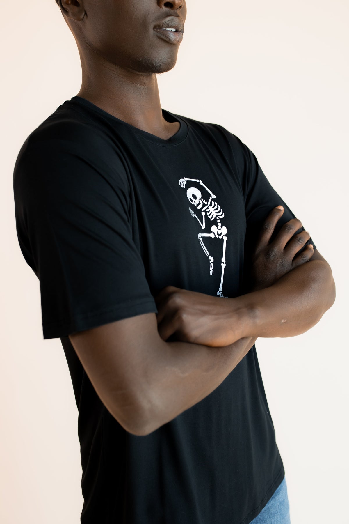 Men's Crew Neck Tee in Skeleton