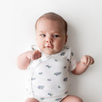Pointelle Kimono Bodysuit in Spray Rose
