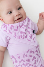 Bib in Thistle Leopard