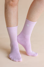 Adult Crew Socks in Thistle