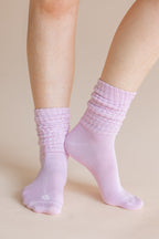 Adult Scrunch Socks in Thistle