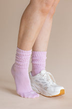 Adult Scrunch Socks in Thistle