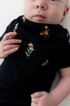 Bib in Midnight Wildflower