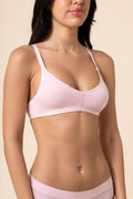Women's V-Neck Bra in Peony