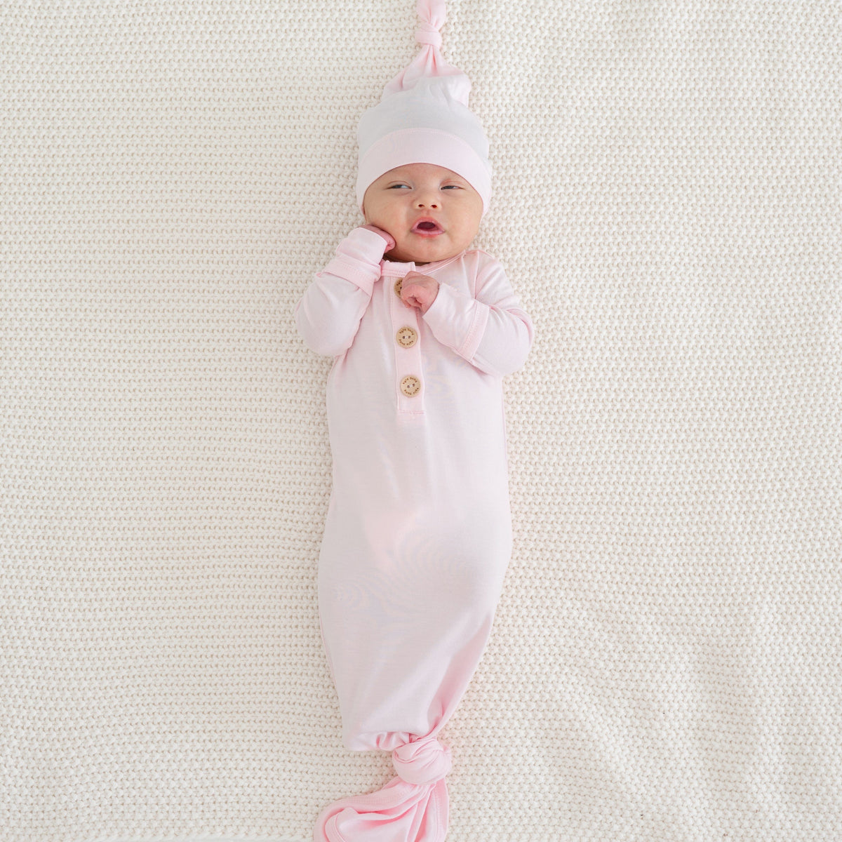 Knotted Day Gown with Hat Set in Sakura