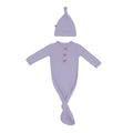 Knotted Day Gown with Hat Set in Taro