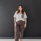 Women's Oversized V-Neck Tee in Farm