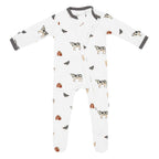 Zippered Footie in Farm