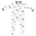 Zippered Footie in Farm