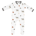 Zippered Footie in Farm