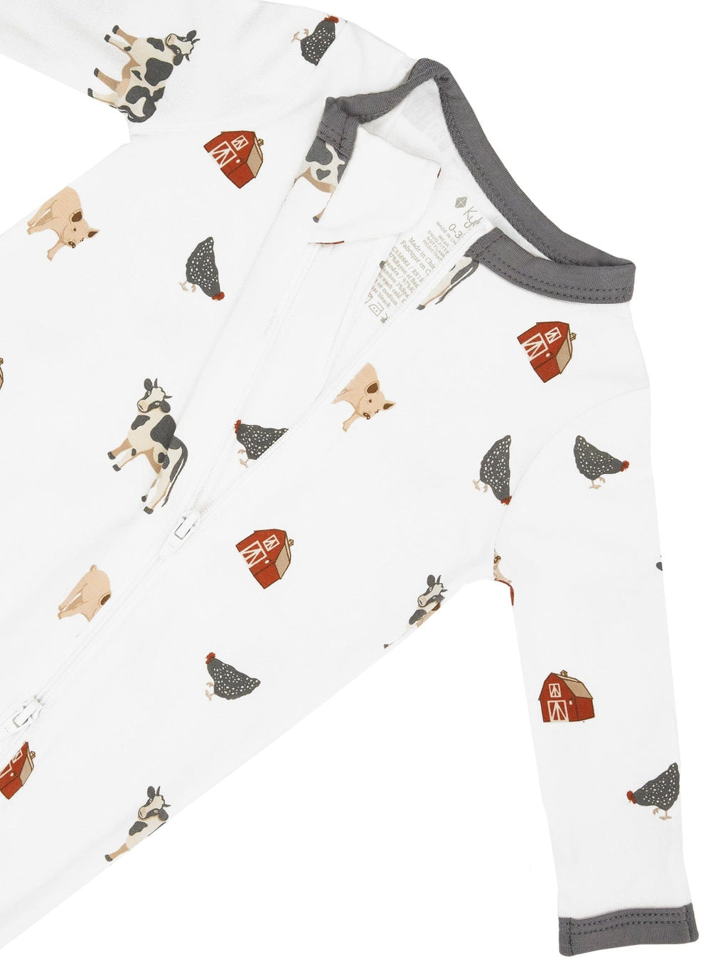 Zippered Romper in Farm