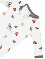 Zippered Romper in Farm