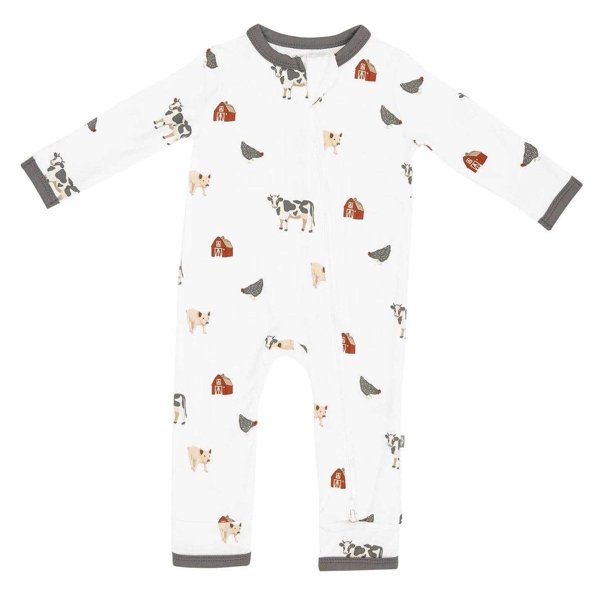 Zippered Romper in Farm
