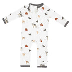 Zippered Romper in Farm