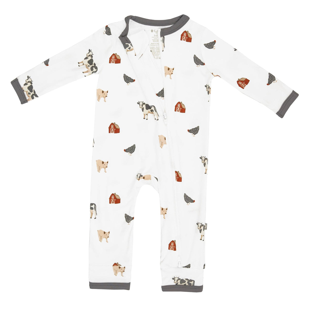 Zippered Romper in Farm
